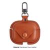 Protective Cover Dustproof Shock Absorption Full Coverage Wireless Earphone Faux Leather Case for AirPods Series