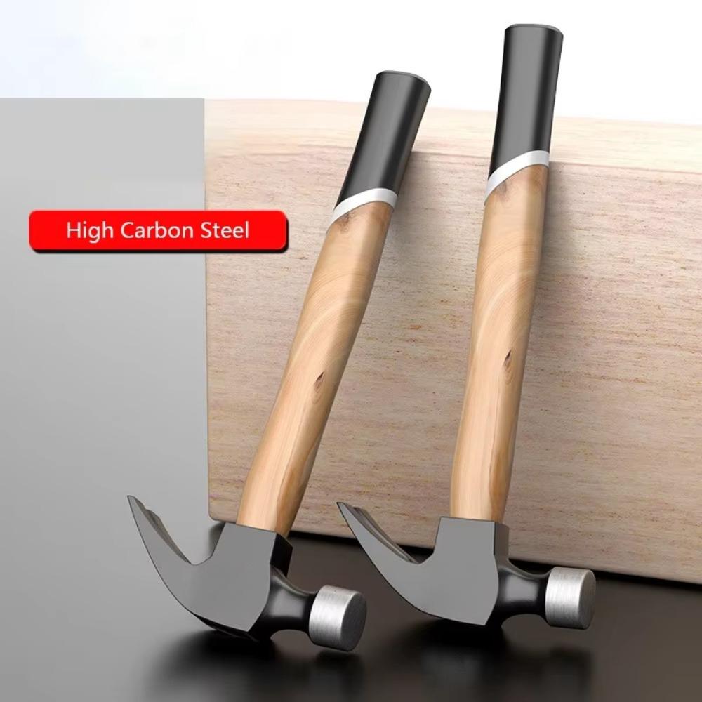 Multi Function Mini Hammer Smashing Walnut Round Head Wooden Handle Hammer Car Escape Tool Hand Hammer 0.25-0.75kg Claw Hammer