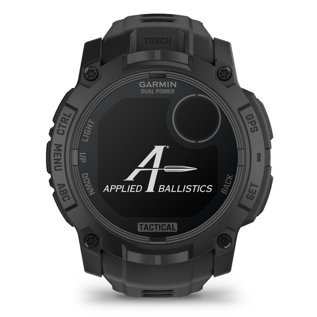 Garmin Instinct 3 Tactical Dual Power Watch 50mm Black 010-02935-80