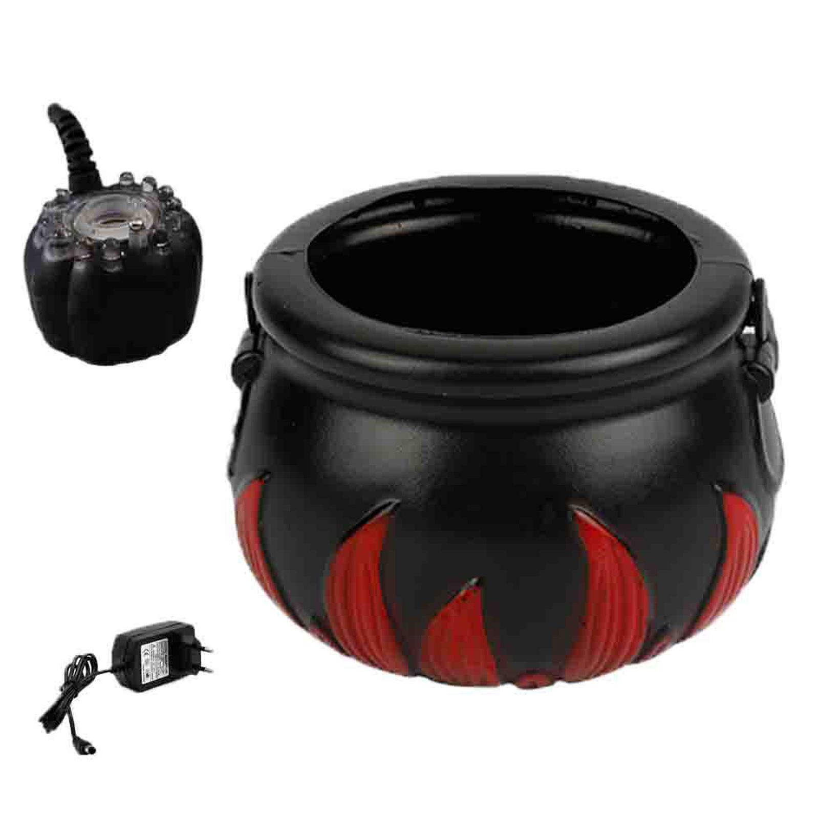 

12 LED Halloween Witch Bucket Halloween Cauldron with Mist Maker