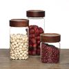 Acacia Wood-Lid High Borosilicate Glass Storage Jar for Daily Use
