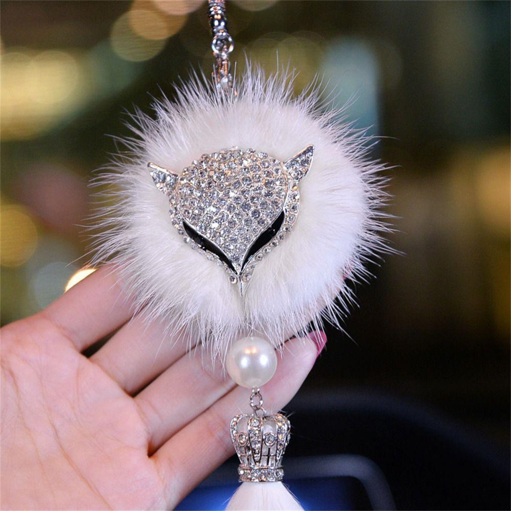 Crystal Car Hanging Ornament Animal Craft Rearview Mirror Pendant Car Pendant  Women Girls