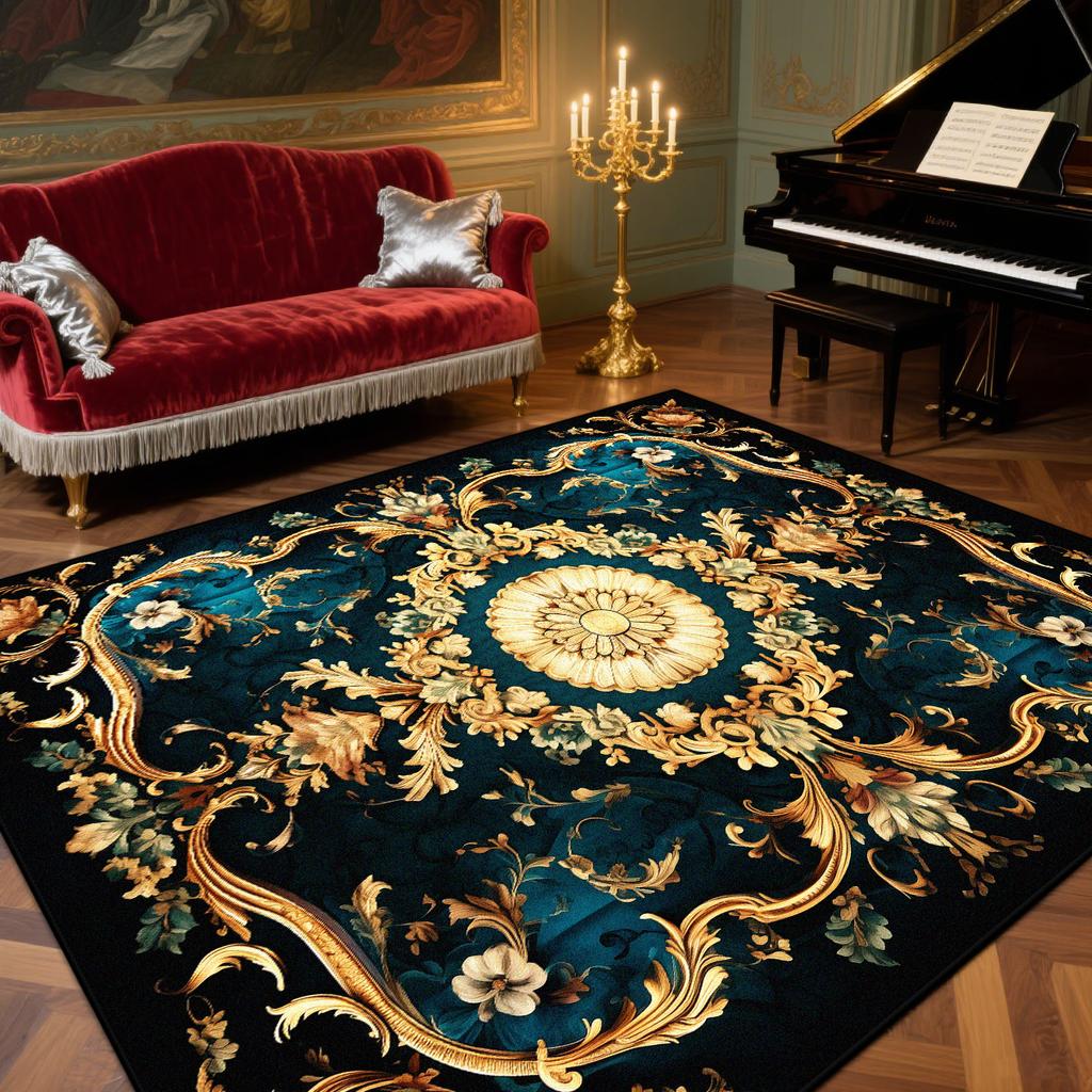 Luxury Living Room Rugs European Style Decoration Home Music Room Sofa Large Carpets Bedroom Cloakroom Fluffy Soft Mat Bedside