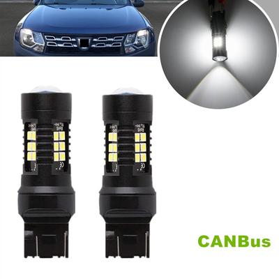 For Dacia Duster HS I Logan L52/K52 Mk2 MCV 2pcs/lot CANBus Error Free No Flash 21SMD LED Front DRL Daytime Running Lights