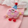 Cute Cartoon Doughnut Bread Doll Keychain Fun Stuffed Doll Toy Backpack Pendant Decorative Car Key Chains Accessories Gift