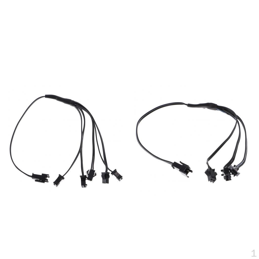 PACK 2 Splitter Cable Connector Wire Neon Accessory