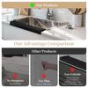 Kitchen Bathtub Sink Edge Silicone Water Baffle Cuttable Prevent Splashing Water Barrier