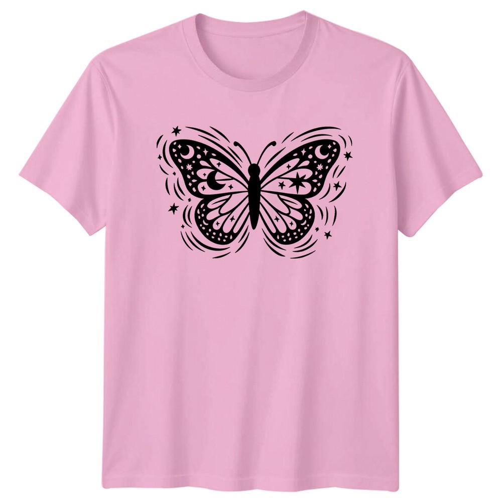 Celestial Butterfly Moon Stars Magic TShirt