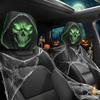2PCS Skull Pattern Halloween Car Headrest Covers Auto Interior Decoration Cover  Vehicle Interior