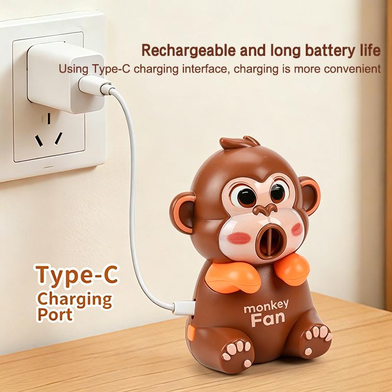 Cartoon Food Cooling Toy Automatic Water Blower Food Cooling Fan Usb Portable Clip For Cooling  Rice Dishes Coffee