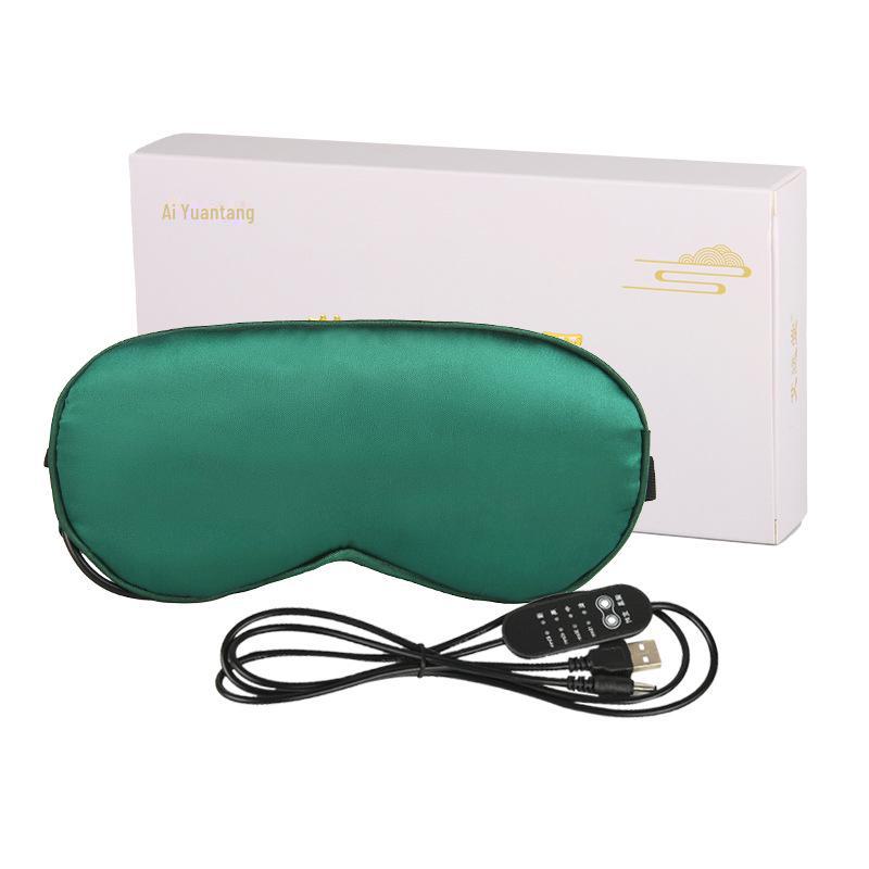 Masque pour les yeux USB Silk Graphene Wormwood – chauffant, ombrageant et aide au sommeil
