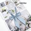 JK Ribbed Solid Color Long Handle Lapel Flower School Uniform Sailor Suit Bow Tie