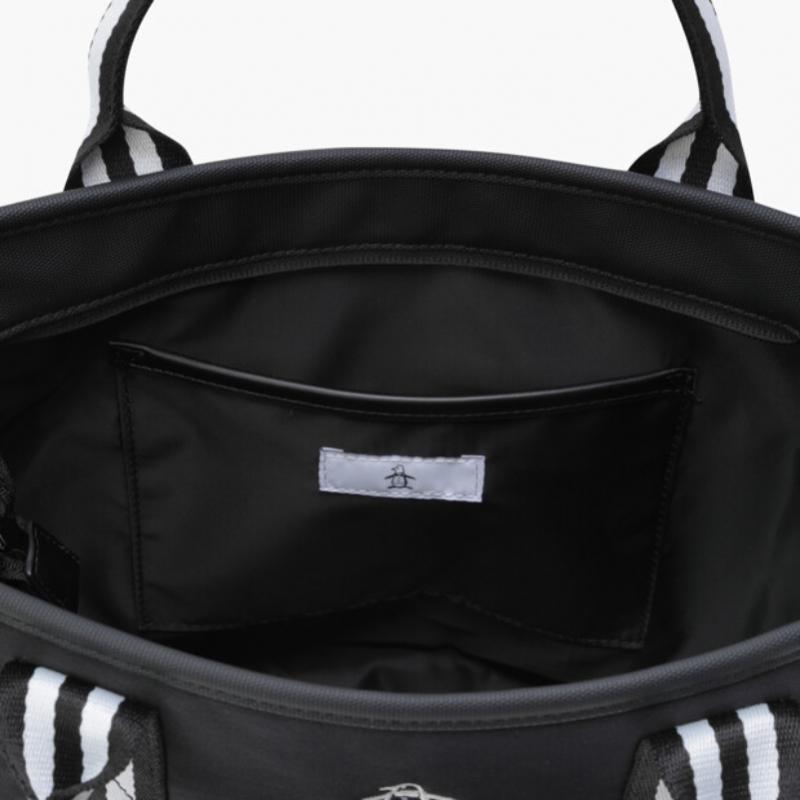 MunSingwear Women S Double Pocket Tote Bag Black Mr122lbg12