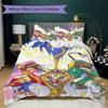 Cardcaptor Sakura Pattern Bedding uilt Set uilt Cover Pillowcase Home Decoration Birthday Gift (1 * duvet cover + 2 * pillowcase without core)