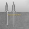 F26C 100-piece/set Sheep Horn Nails Rustproof & Reusable Cement Nails Strong and Reliable Baseboard Installation Solution