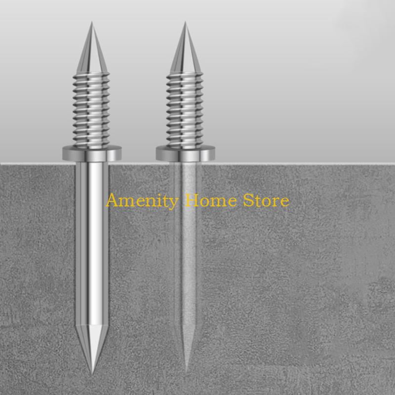 F26C 100-piece/set Sheep Horn Nails Rustproof & Reusable Cement Nails Strong and Reliable Baseboard Installation Solution