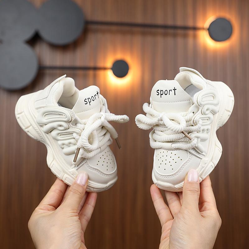 Spring New Girls' Sneakers: Trendy Children's Fashionable Dad Shoes for Students