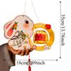 Cute Festival Lantern Material Pack Cartoon Hanging Rabbit Lamps  Women Children
