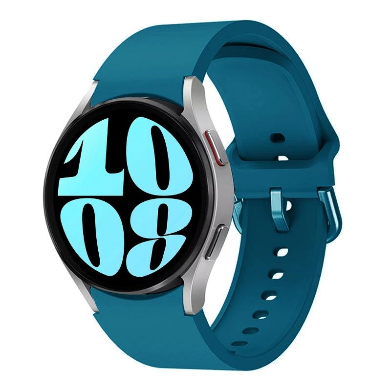 Silicone No Gaps Strap For Samsung Galaxy Watch 7/6/5/4 44mm 40mm 5Pro 45mm Bracelet Band Galaxy 6 Classic 47mm 43mm 46mm Correa