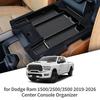 Dodge Ram 1500 2500 3500 2019-2026 Központi kartámasz Tárolódoboz Csúszásgátló Tálca Szervező Belső Kiegészítők Fekete