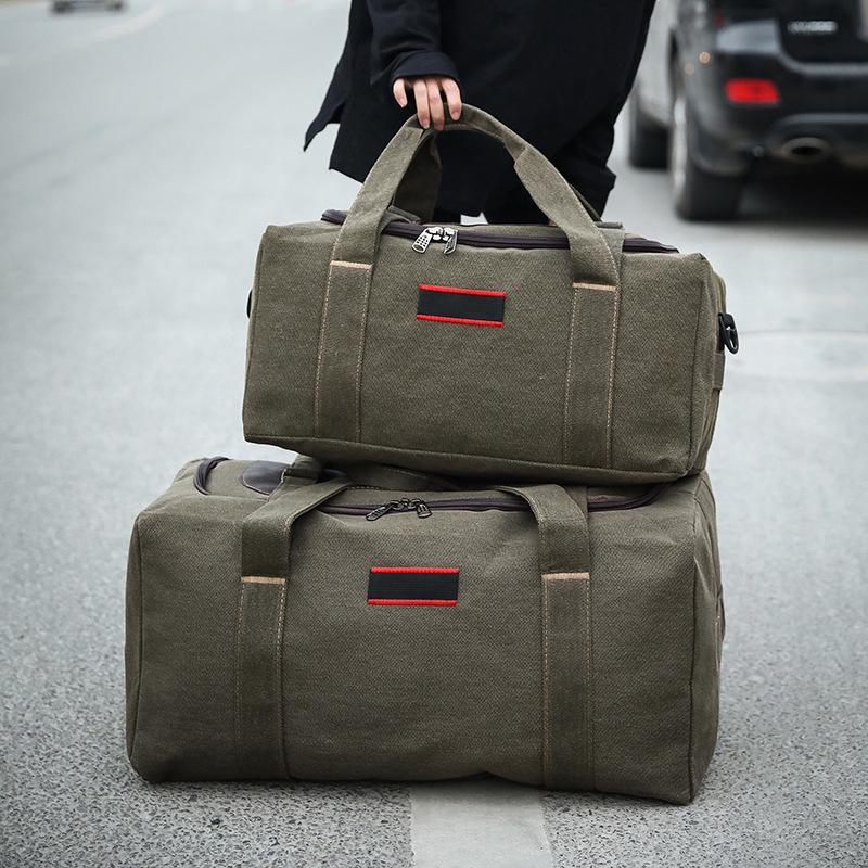 Extra Large Canvas Travel Bag for Men & Women - Handheld, Luggage, Short Trip, Thickened Design