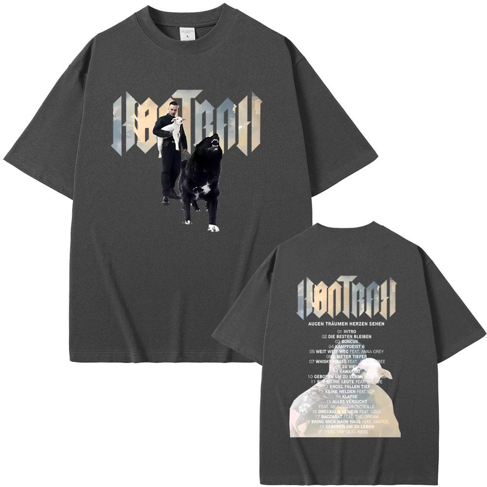 Rapper Kontra K Augen Traumen Herzen Sehen Album Graphic Tshirt Men Women Hip Hop Fashion Pop Music T Shirt Man Cotton Tshirts