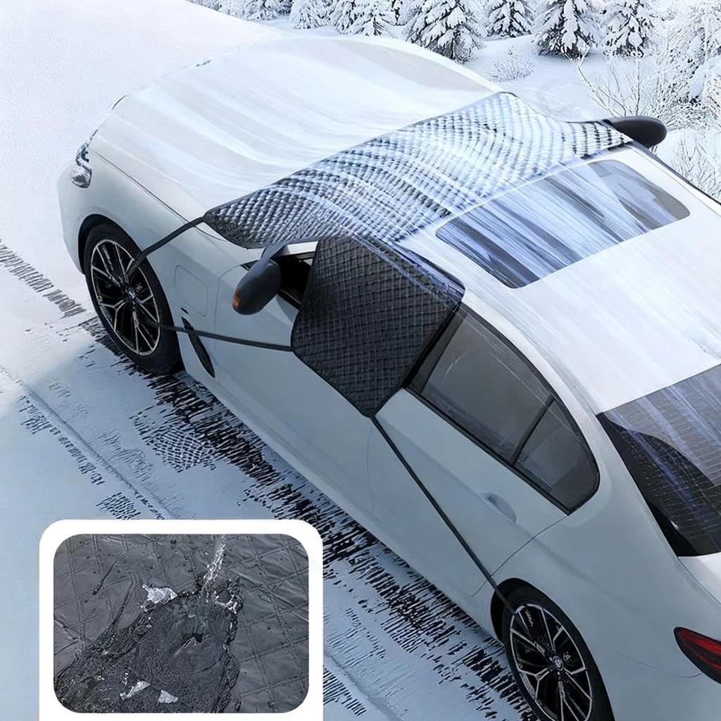 Car Windshield Snow Sun Shade Waterproof Protector Front Windscreen Cover Summer and Winter Dual-purpose Sunshade Snow Shiled