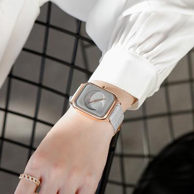 Women's Watch, Versatile, Fashionable, Square Temperament Belt Watch, Simple and Unisex Quartz Watch, Women's Watch