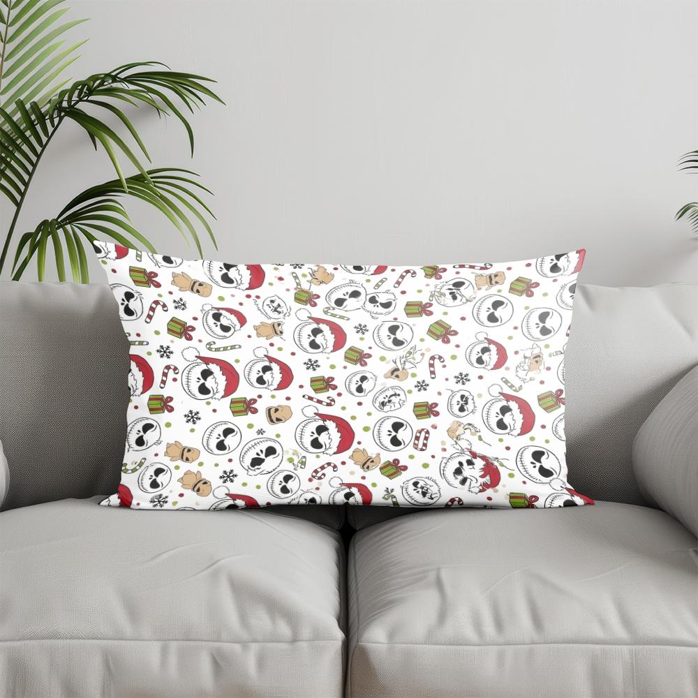 Home Decor Halloween-themed Ghosts & Pumpkins Suitable For Sofa Bedroom Car Pillow Cover Cushion Rectangular Back Cushion