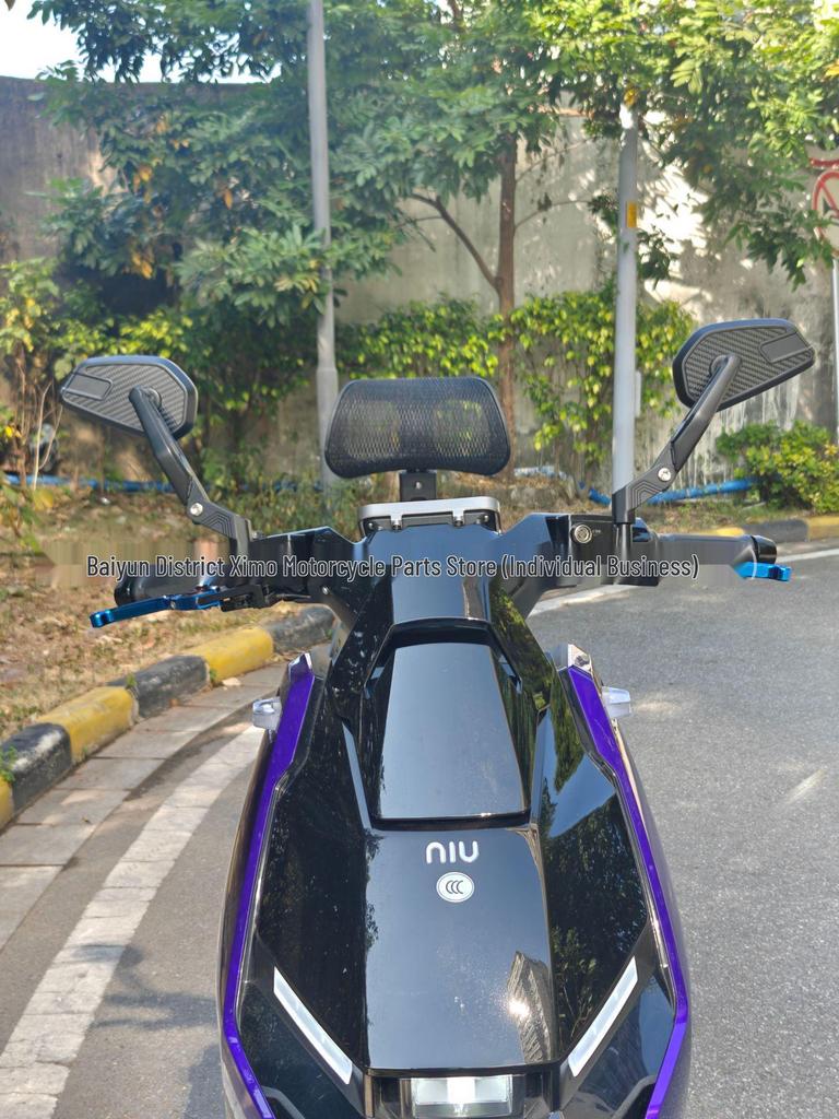 Adjustable Carbon Fiber Rearview Mirror with Mount for Xiaoniu Electric FX Sport/FXT Series