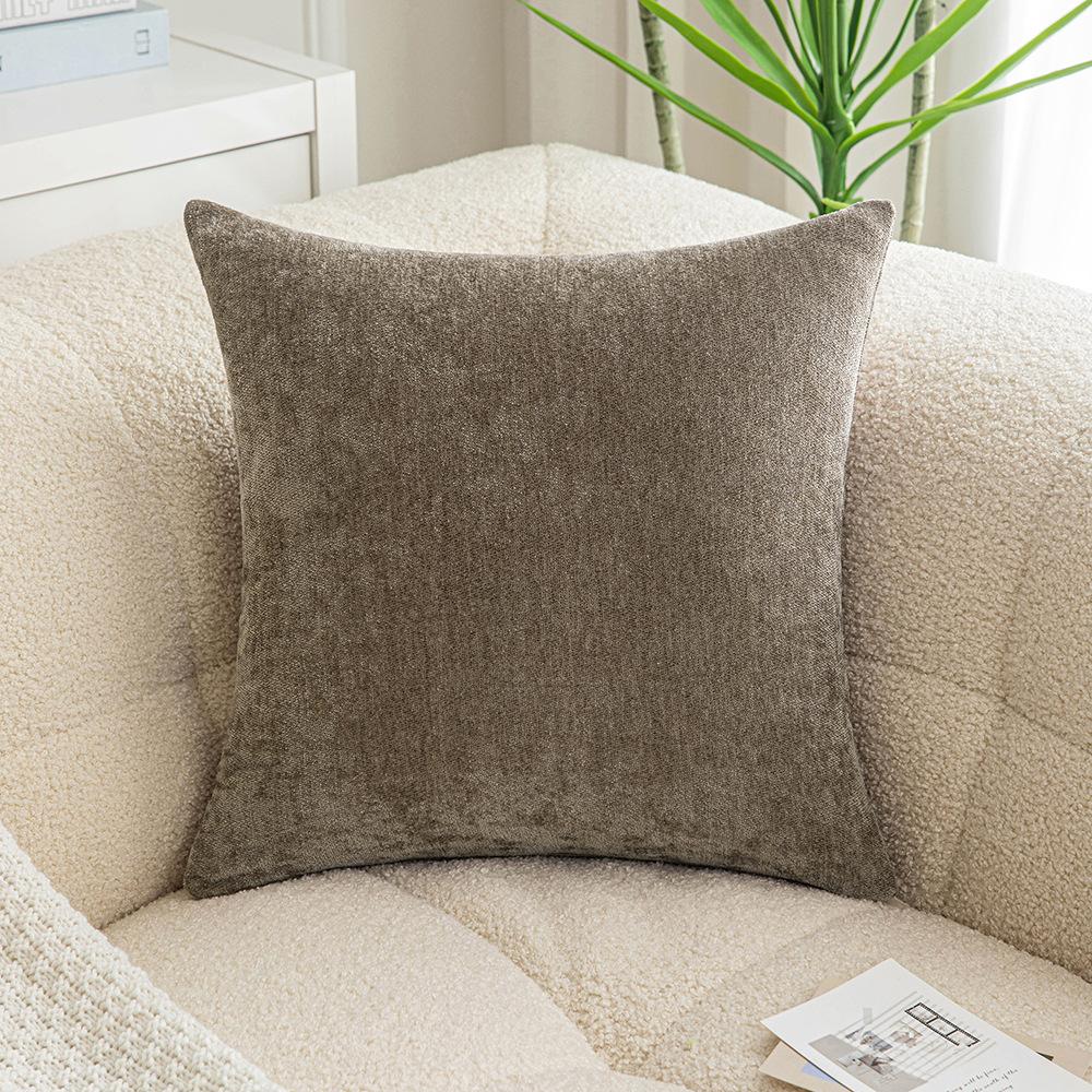 

Шенилловая наволочка в елочку однотонная текстурная наволочка для подушки гостиная диван спальня прикроватная шенилловая подушка 45 * 45cm without core