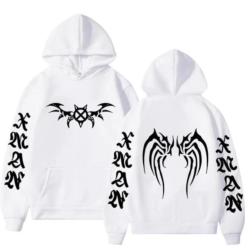 Rapper  Carson X Wing Hoodies Men Women Sweatshirt Print Unisex Hip Hop Style Autumn Winter Fashion Tops Clothes Male