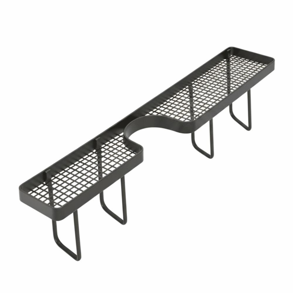 No-Drill Faucet Sink Shelf Large Capacity Sink Drying Rack Bathroom Storage Rack Kitchen чёрный