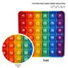 Rainbow Silicone Pop-It Mouse Bubble Toy for Kids - Fun Decompression Pendant