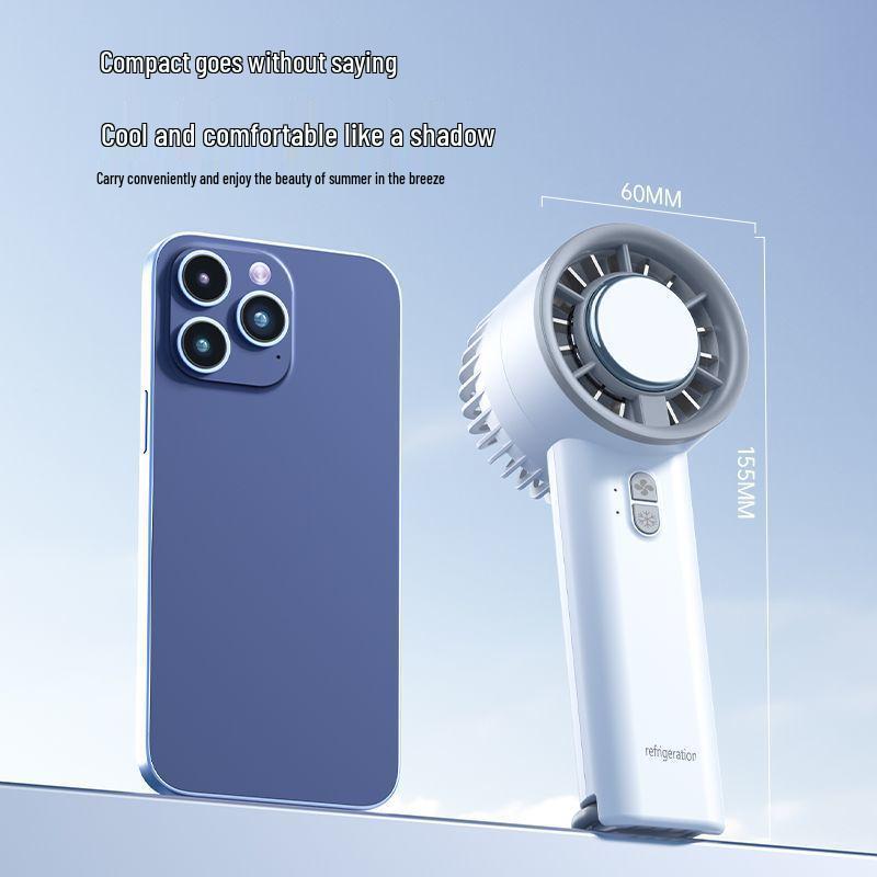 2025 Handheld Ice Cooling Fan: Multi-functional, Rechargeable, Powerful Wind, Semiconductor Technology - New Big Hit