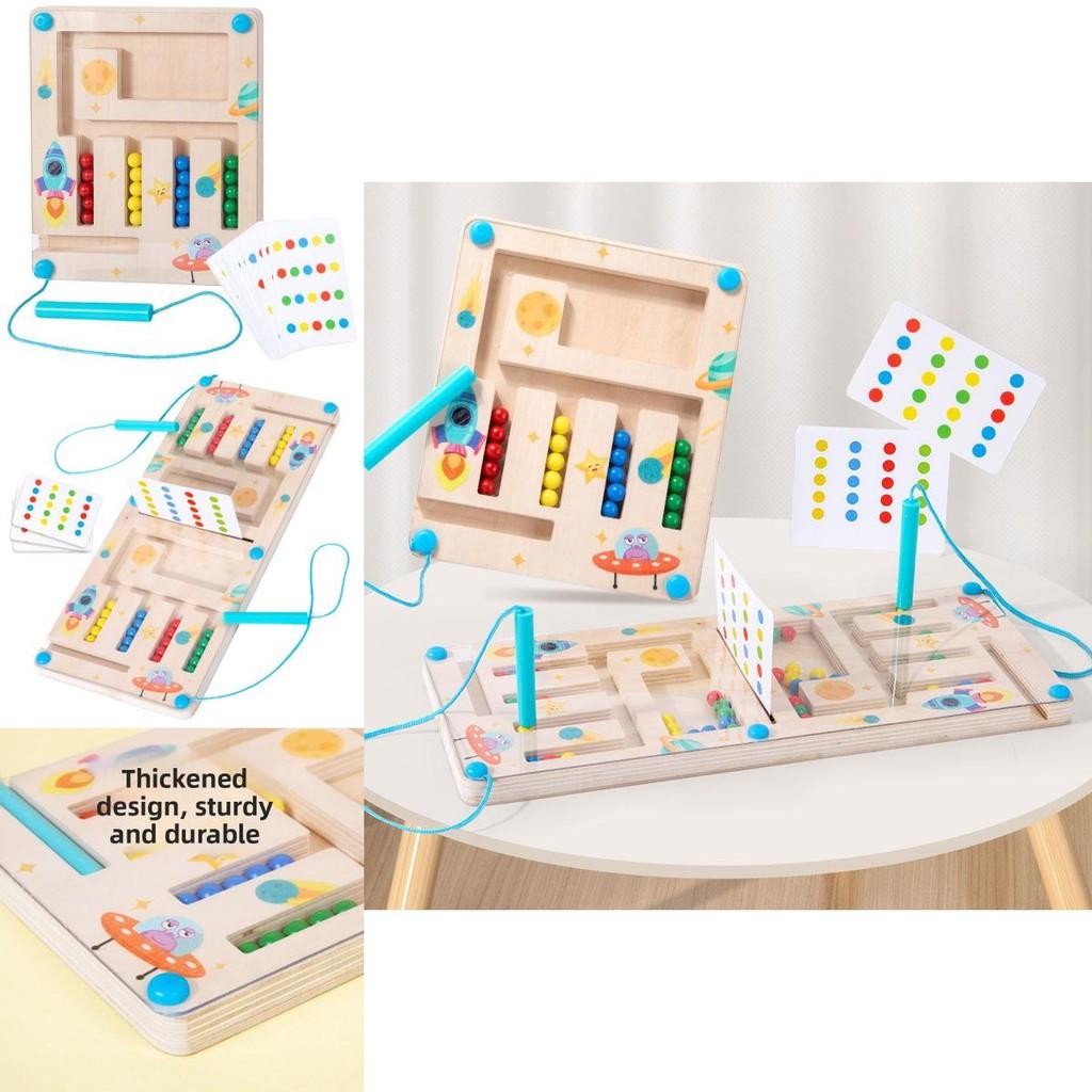 Nonelectric Wooden Brain Teaser Maze For Kids Kids Educational Toy For Cognitive Skill Building