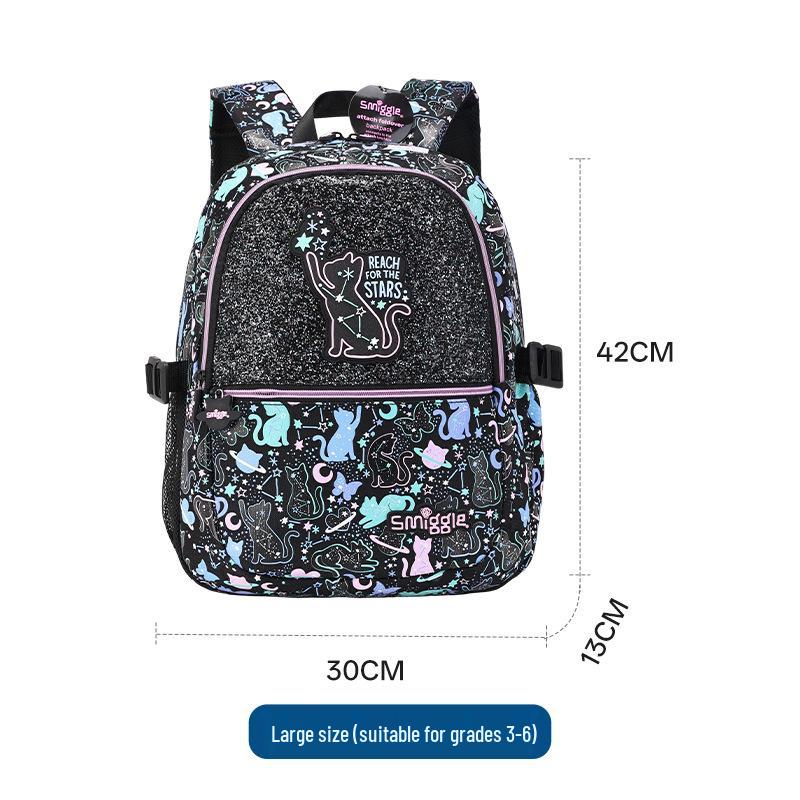 

Smiggle Australia Constellation Cat Backpack: High-Value, Large, Decompression, Double-Shoulder for 4th-6th Grade Students