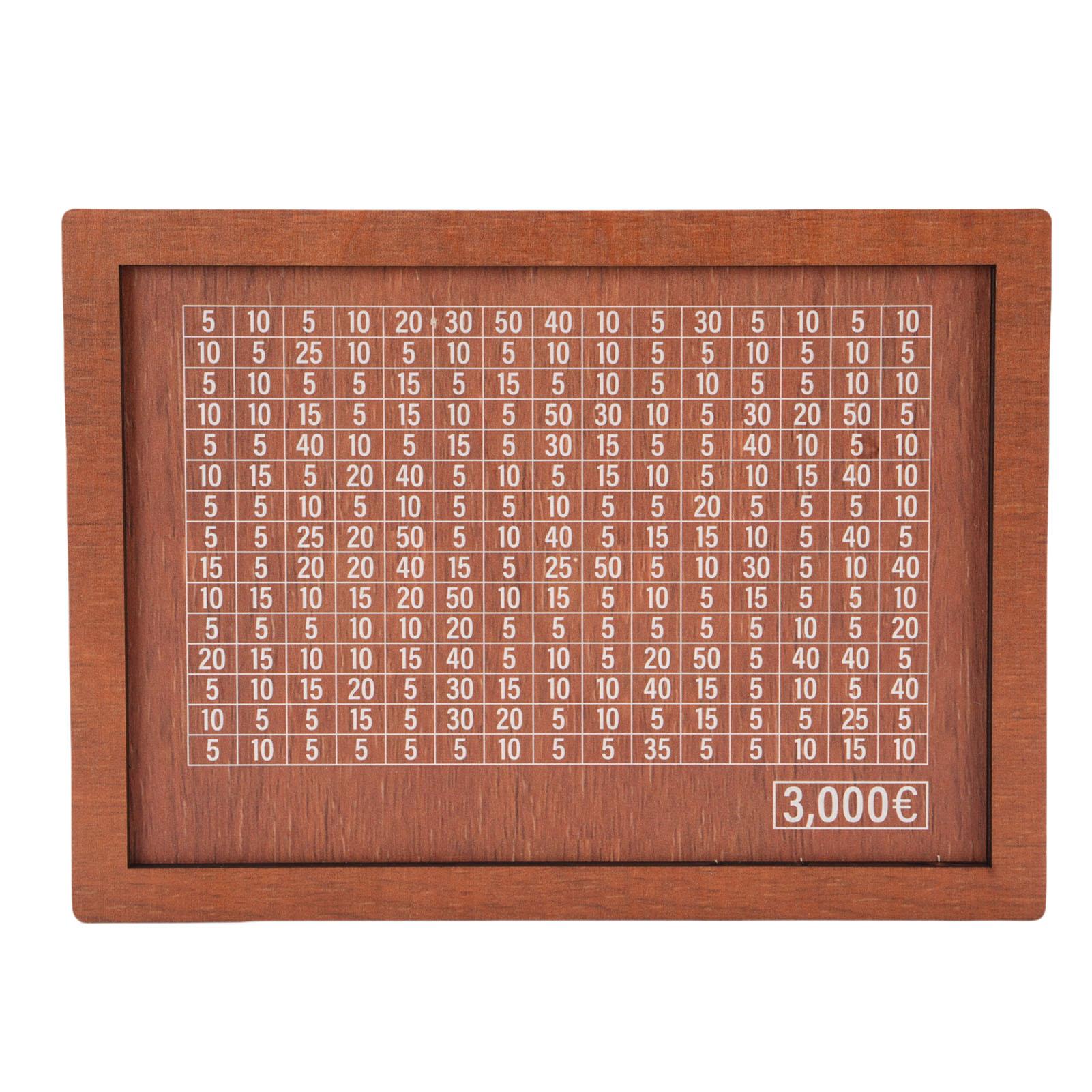 

Коробка-копилка для челленджа по накоплениям, хранилище для наличных, деревянная копилка со счетчиком, цель 3000 евро