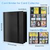 1Pc Card Binder 9-Grids 360 Trading Card Holder Book PP Cover Binder For Cards Durable Side Loading Card Book With Gaming Cards