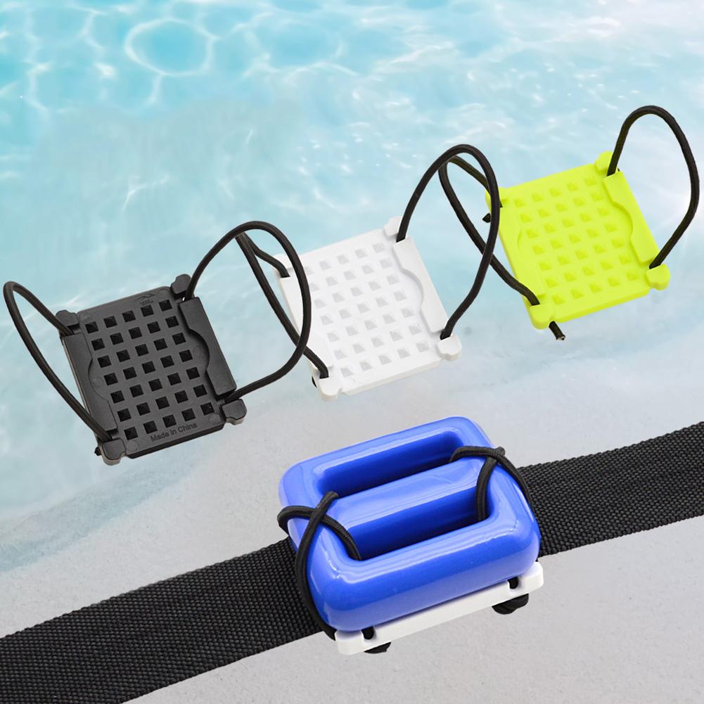 Scuba Diving Weight Fixing Plate Adjustable Diving Counterweight Fixed Plate BCD Webbing Mounting Plate Diving BCD Accessories bianco