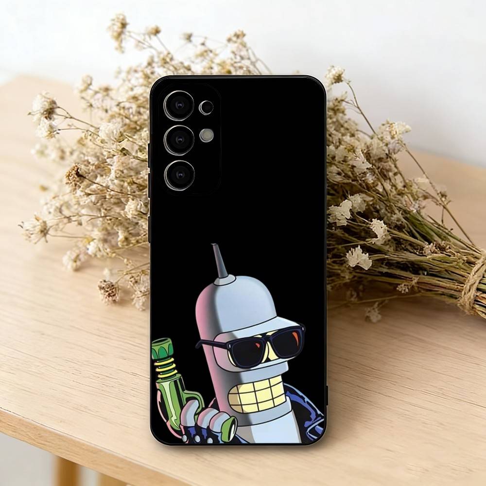 F-Futurama AnimE-e B-Bender  Phone Case For Samsung S25,S24,S21,S22,S23,S30,Ultra,S20,Plus,Fe,Soft Silicone Black Cover