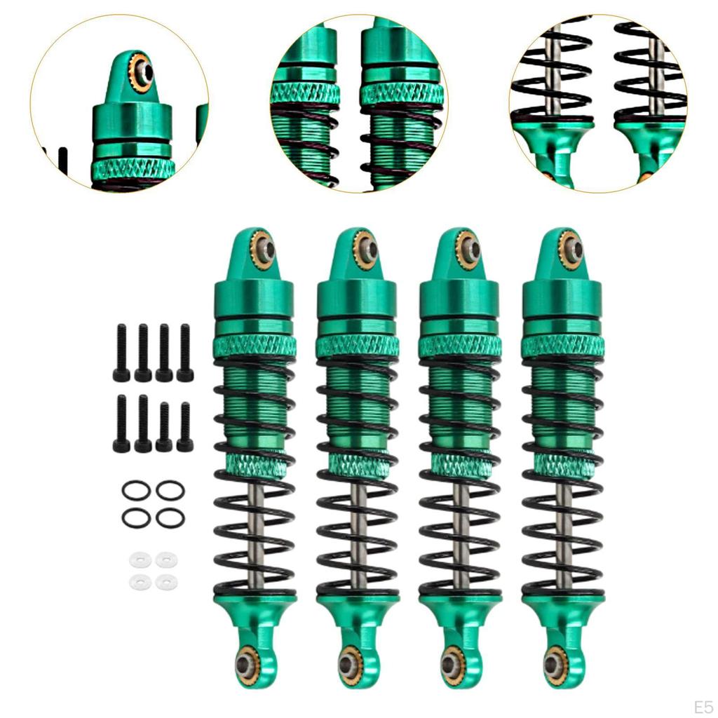 4 Pieces Metal Shock Absorbers for D90 RC Cars Front Rear Accessory Set