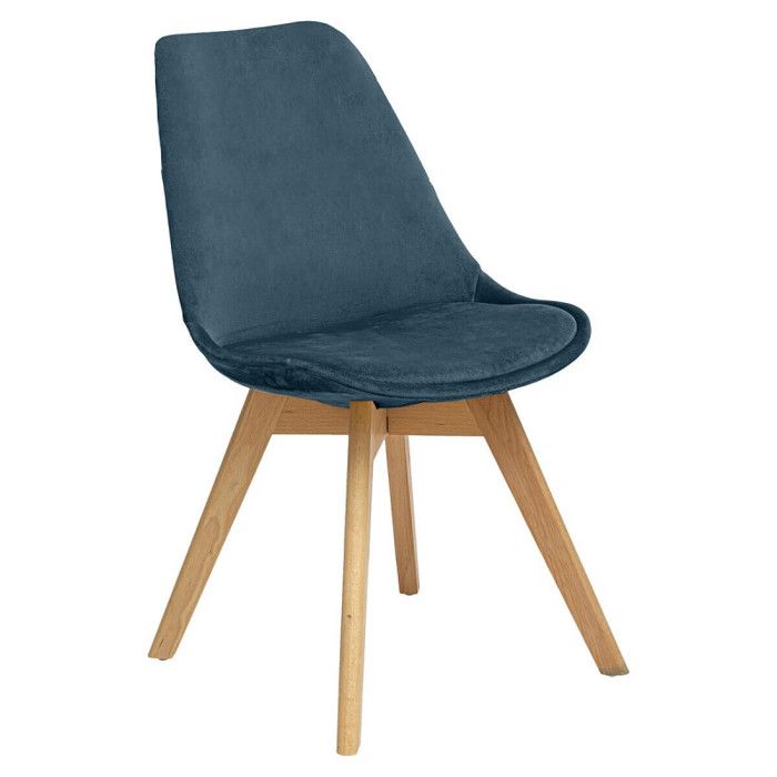 Chaise en velours style scandinave "Helsinki" Atmosphera