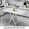 Portable Foldable Dining Table for Small Spaces - Square or Round Options for Apartments or Rental Rooms