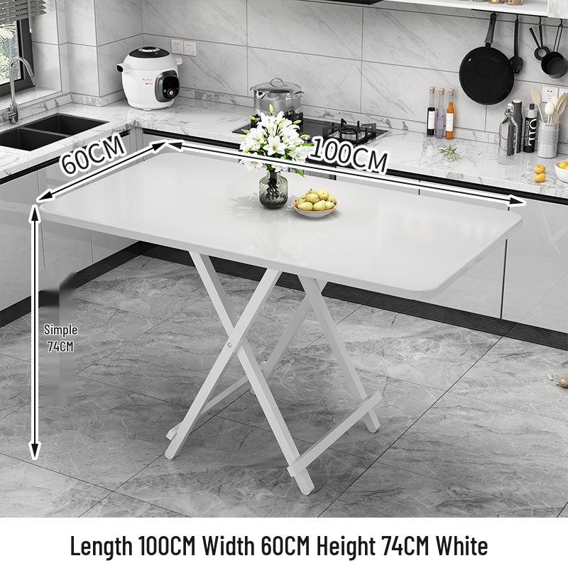 Portable Foldable Dining Table for Small Spaces - Square or Round Options for Apartments or Rental Rooms