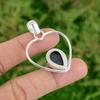 Daughters Day Sale Labradorite Stone Sterling Silver Heart Wife Pendant Jewelry