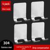 Zhaoran Roestvrij Staal Badkamer Scheermes Houder Haken - 4-Pack