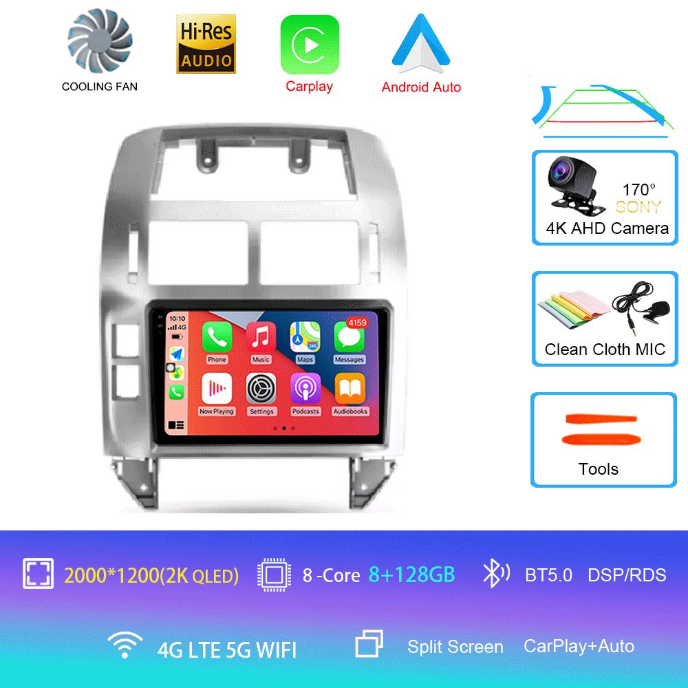 Android 14 For Volkswagen Polo Mk4 IV 4 2001 - 2009 Car Radio Video Player Navigation Stereo GPS No 2din 2 Din Dvd