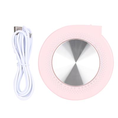 55 Celsius  Multifunctional USB Cup Mug Insulation Mat Desktop Insulation Pad Coaster (Pink)