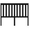 VidaXL Tête de lit Noir 126x6x101 cm Bois massif de pin 818514